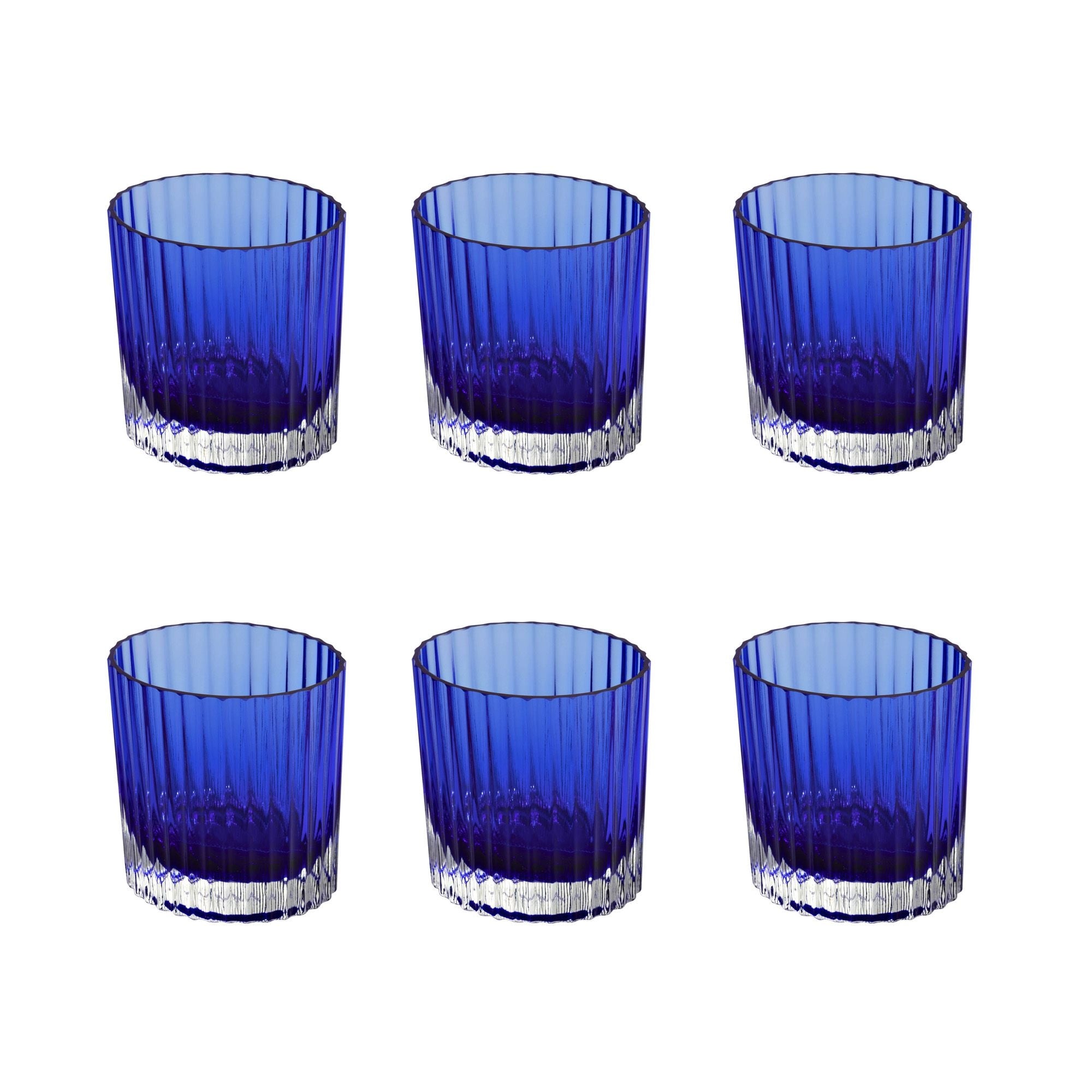 MISSONI - 6 Copas de vino Nastri Azul 30 cl